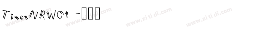TimesNRW01 字体转换